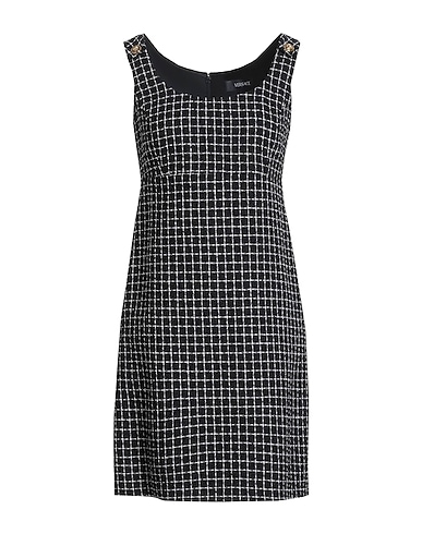 VERSACE Vestito corto Nero 89% Lana Vergine, 11% Poliammide
