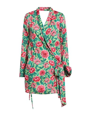 PINK MEMORIES Short dress Green 100% Cotton