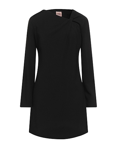 MÊME ROAD Short dress Black 97% Polyester, 3% Elastane