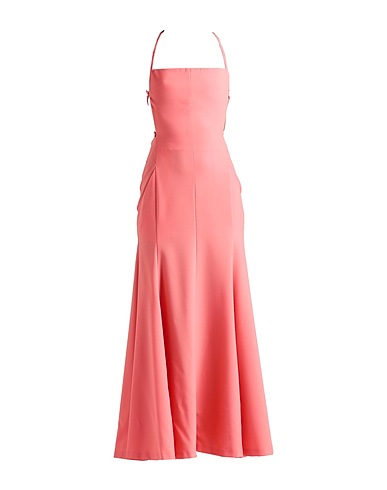 PHILOSOPHY di LORENZO SERAFINI Long dress Coral 54% Polyester, 44% Wool, 2% Elastane