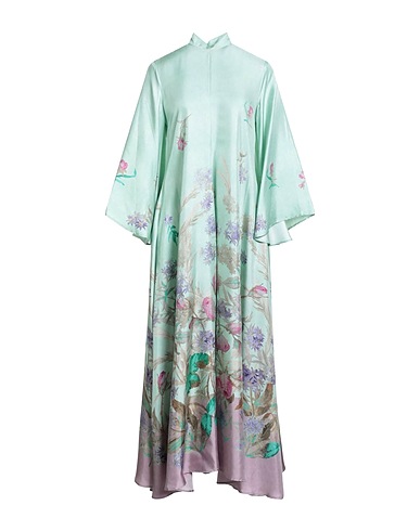 LA DOUBLE J Long dress Light green 100% Silk