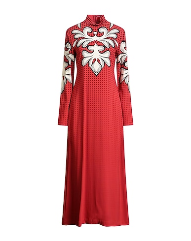 LA DOUBLE J Long dress Red 96% Viscose, 4% Elastane
