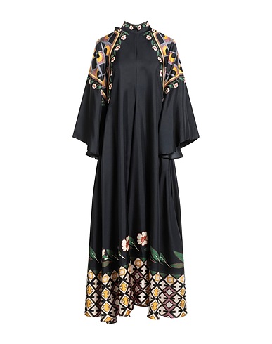 LA DOUBLE J Long dress Black 100% Silk