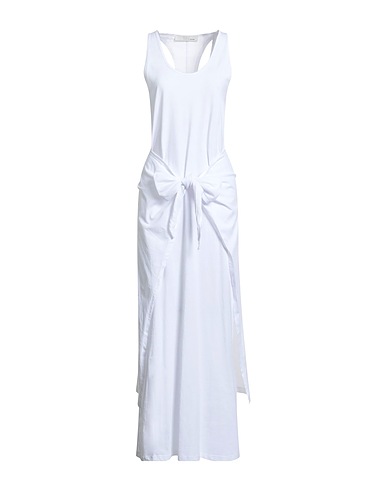 TELA Long dress White 100% Cotton