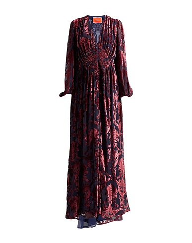 LA DOUBLE J Long dress Garnet 82% Viscose, 18% Silk