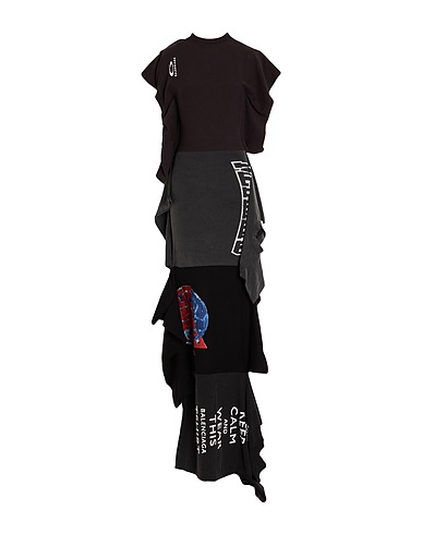 BALENCIAGA Long dress Black 100% Cotton