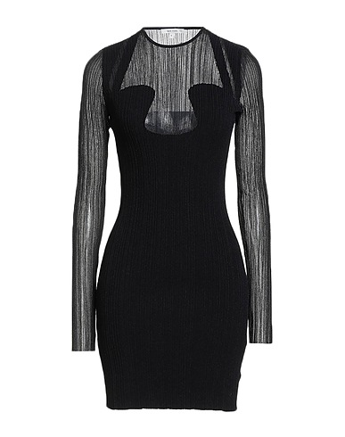 NENSI DOJAKA Sheath dress Black 62% Viscose, 24% Polyester, 13% Nylon, 1% Polyamide