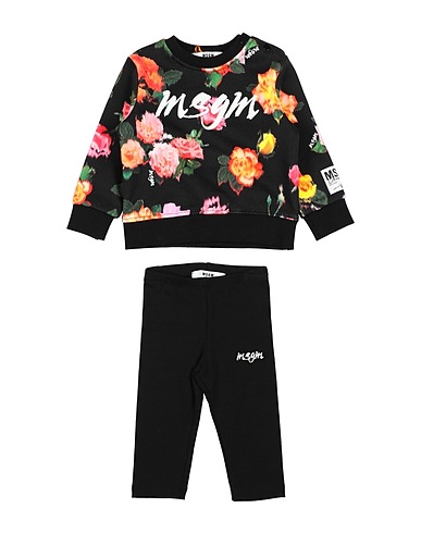 MSGM Baby co-ord  Black 100% Cotton, Elastane