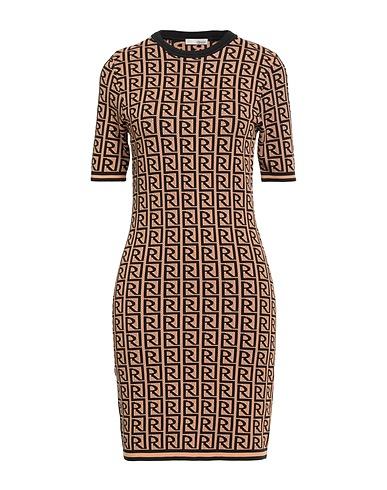 RELISH Sheath dress Camel 78% Viscose, 22% Polyamide