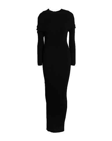 TWINSET Long dress Black 70% Viscose, 30% Polyester