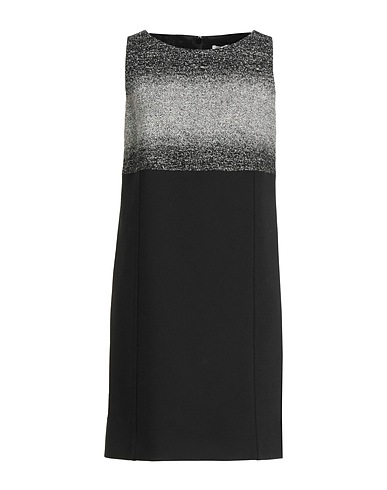PAULE KA Short dress Black 46% Wool, 38% Viscose, 10% Acrylic, 6% Polyester