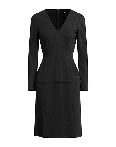 PAULE KA Midi dress Charcoal 71% Viscose, 24% Polyamide, 5% Elastane, Polyester
