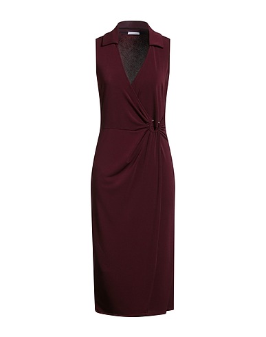PATRIZIA PEPE Midi dress Plum 95% Polyester, 5% Elastane