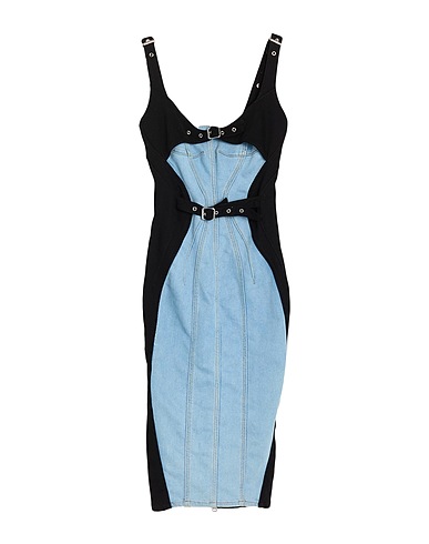 MUGLER Vestido midi 72% Algodón, 28% Elastomultiéster, Elastán