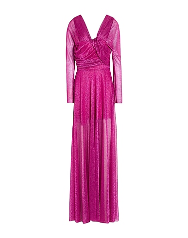 MATILDE COUTURE Long dress Fuchsia 55% Polyester, 45% Metallic fiber