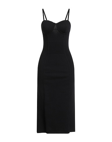 TWINSET Midi dress U&B
 Black 40% Viscose, 38% Polyamide, 22% Polyester