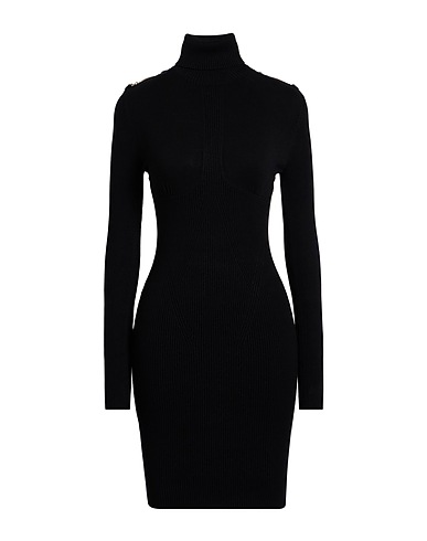 RELISH Sheath dress Black 72% Viscose, 28% Polyester
