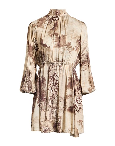 VICOLO Short dress Beige 100% Viscose