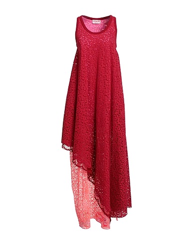 ICEBERG Long dress Red 73% Cotton, 27% Polyamide