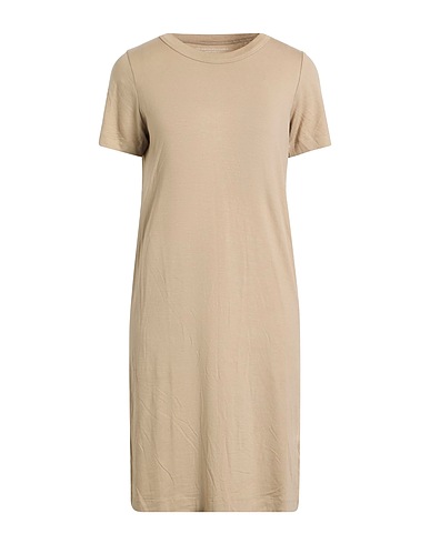 MAJESTIC FILATURES Short dress Taupe 94% Viscose, 6% Elastane