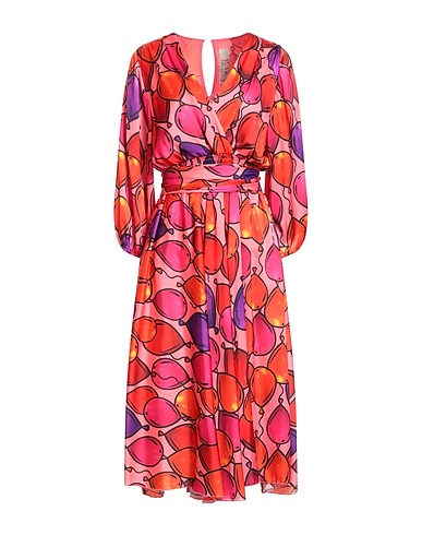 IL THE' DELLE 5 Платье миди 100% Полиэстер