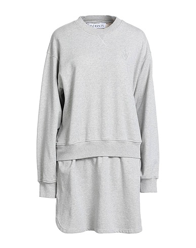 JW ANDERSON Short dress Light grey 100% Cotton