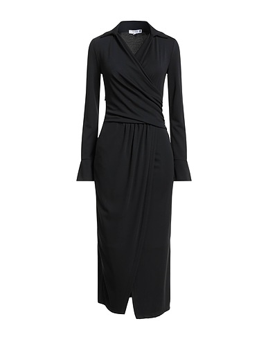 PLEASE Midi dress Black 95% Polyester, 5% Elastane