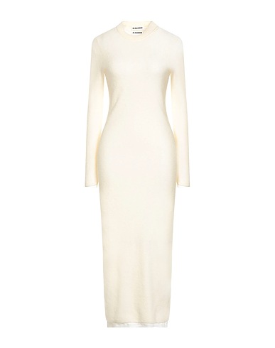 JIL SANDER Maxi dresses 100% Wool, Cotton