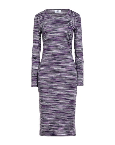 M MISSONI Midi-Kleid Violett 100% Baumwolle