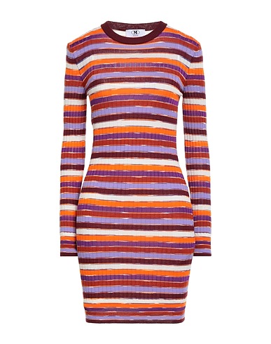 M MISSONI Sheath dress Orange 77% Polyamide, 23% Elastane