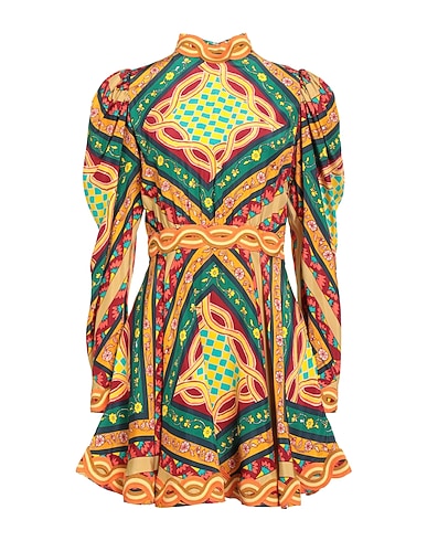 CELIA B Short dress Dark green 60% Viscose, 40% Rayon