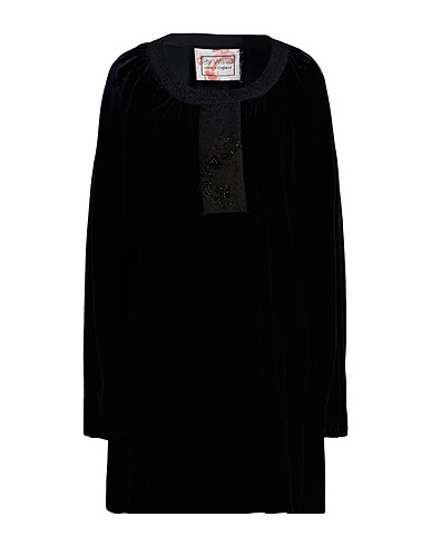 BY WALID Kurzes Kleid Schwarz 80% Seide, 20% Viskose