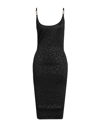 VERSACE Elegant dress Black 90% Viscose, 5% Polyamide, 3% Polyester, 2% Elastane
