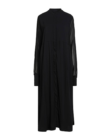 THOM KROM Long dress Black 98% Rayon, 2% Elastane
