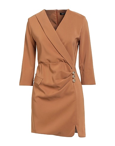 RELISH Sheath dress Camel 88% Polyester, 12% Elastane