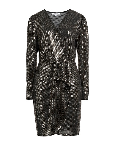 MORGAN DE TOI Elegant dress Gold 86% Polyamide, 9% Metallic fiber, 5% Elastane