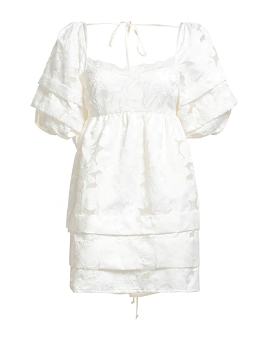 FOR LOVE & LEMONS Short dress White 100% Polyester