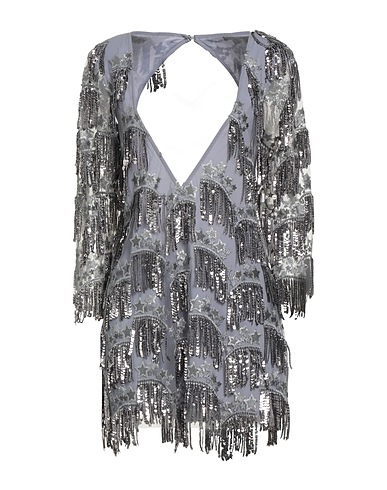 FOR LOVE & LEMONS Elegant dress Grey 100% Polyester