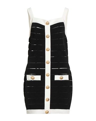 BALMAIN Robes courtes 87% Viscose, 12% Polyester, 1% Polyamide