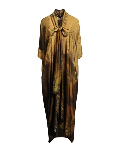 MASNADA Midi dress Mustard 100% Viscose