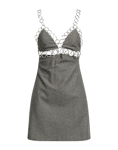 COPERNI Vestito corto Grigio 65% Lana Vergine, 32% Cotone, 2% Cachemire, 1% Elastan
