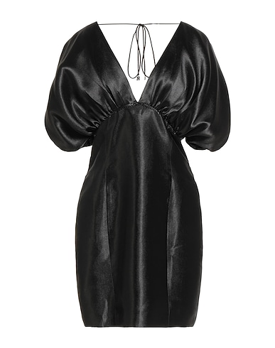 ROTATE BIRGER CHRISTENSEN Elegant dress NERO 45% Viscose, 40% Recycled polyester, 15% Polyester