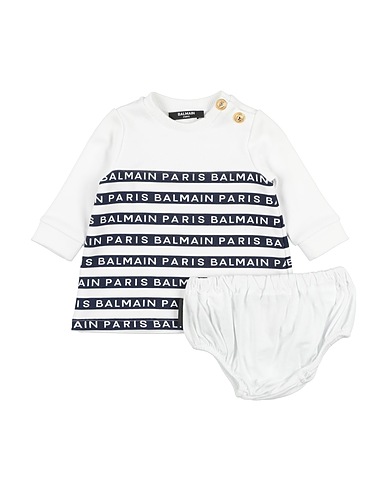 BALMAIN Vestido para bebé  Midnight blue 100% Cotton, Elastane