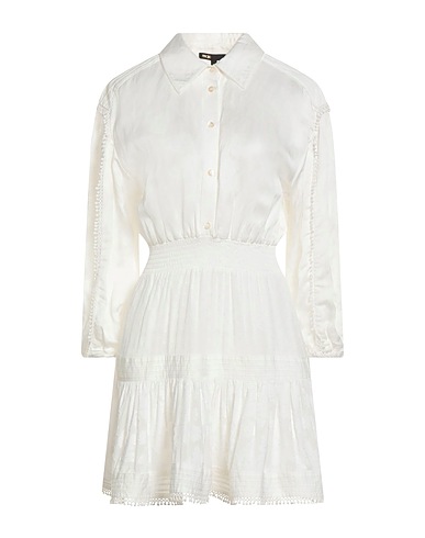 MAJE Shirt dress White 51% Viscose, 38% Linen, 11% Modal