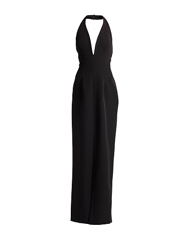 JIJIL Long dress Black 89% Polyester, 11% Elastane