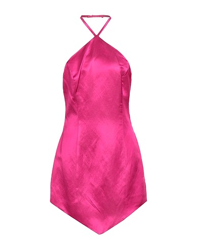 MVP WARDROBE Vestito corto Fucsia 58% Lino, 42% Viscosa