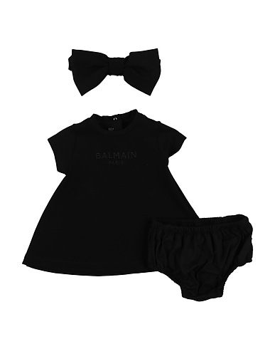 BALMAIN Baby co-ord  Black 71% Viscose, 24% Polyamide, 5% Elastane