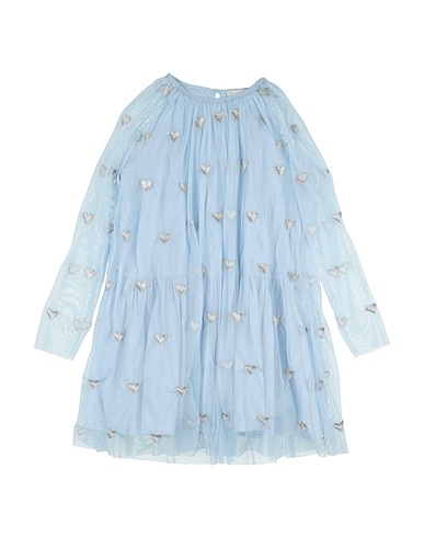 STELLA McCARTNEY KIDS Dress Sky blue 100% Polyester, Metallic fiber