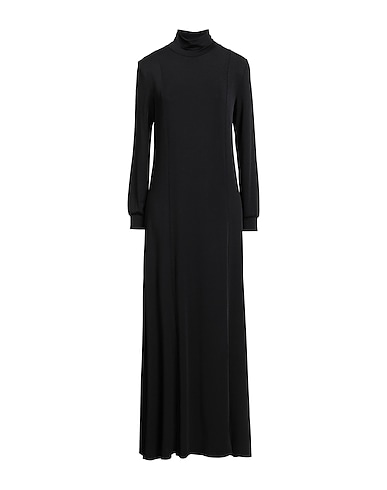 KHAITE Long dress Black 77% Viscose, 12% Polyamide, 11% Elastane