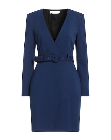 PHILOSOPHY di LORENZO SERAFINI Vestito corto Blu navy 69% Viscosa, 25% Poliammide, 6% Elastan